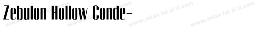 Zebulon Hollow Conde字体转换